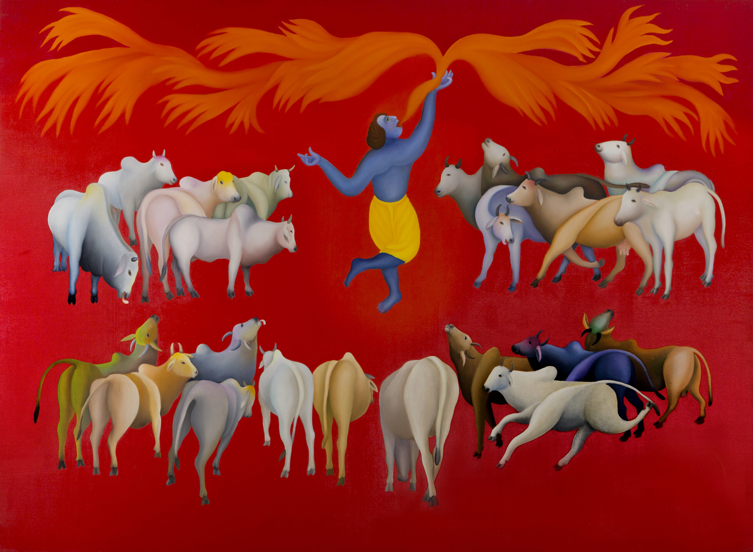 Krishna eating the Fire